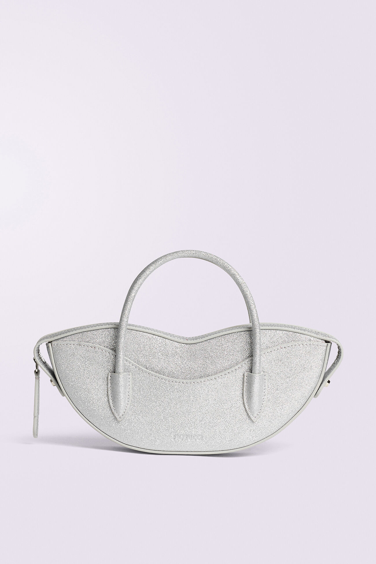 Mini Lips Bag Glitter Silver